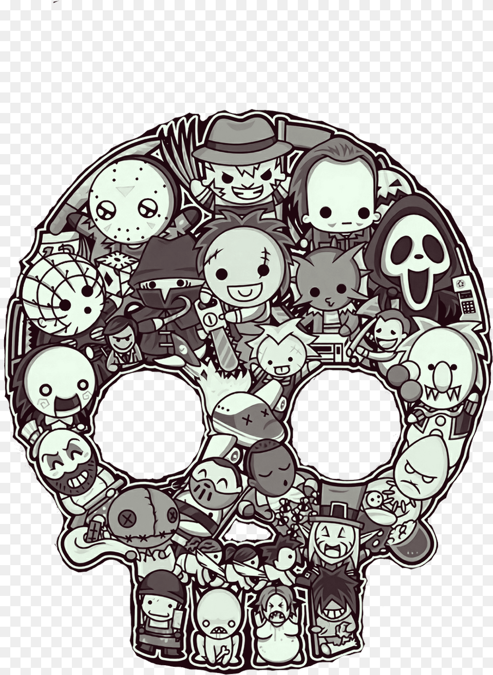 Pinhead Drawing Skull Horror, Art, Doodle, Person, Baby Free Transparent Png