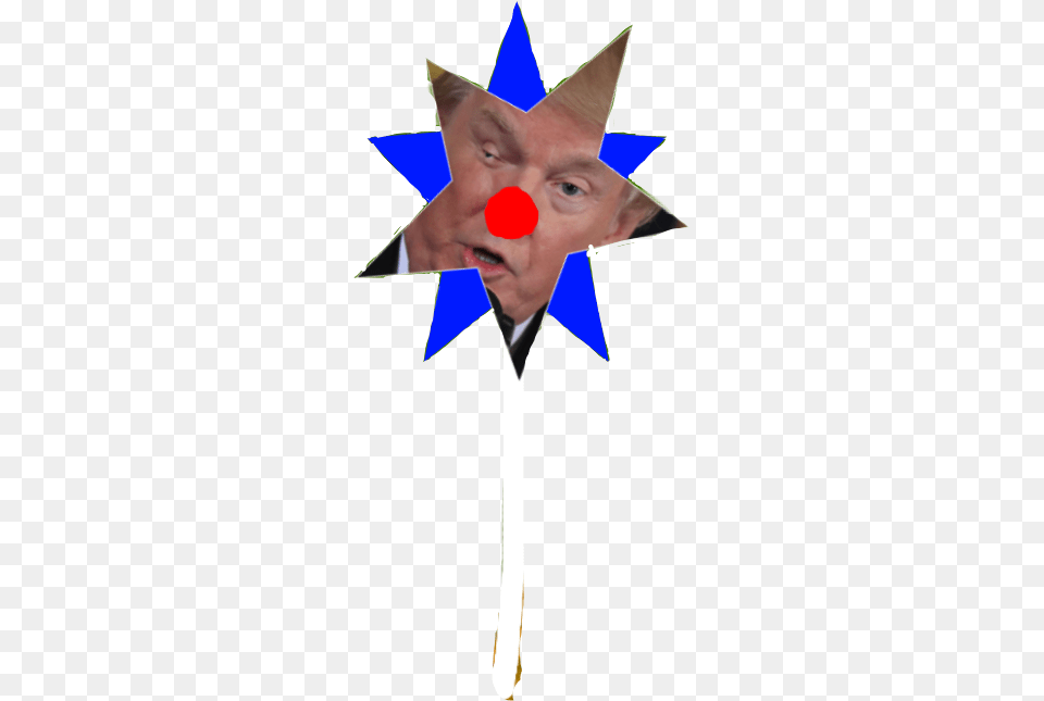 Pinhead Pinwheelchallenge Potus Trump Clown Insane Cartoon, Star Symbol, Symbol, Adult, Male Png
