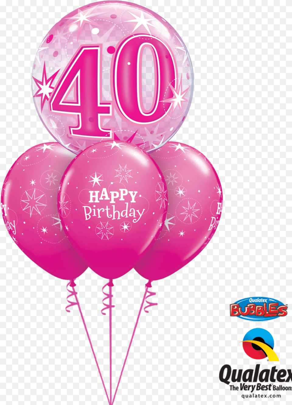 Pink 40 Balloons, Balloon Free Png Download