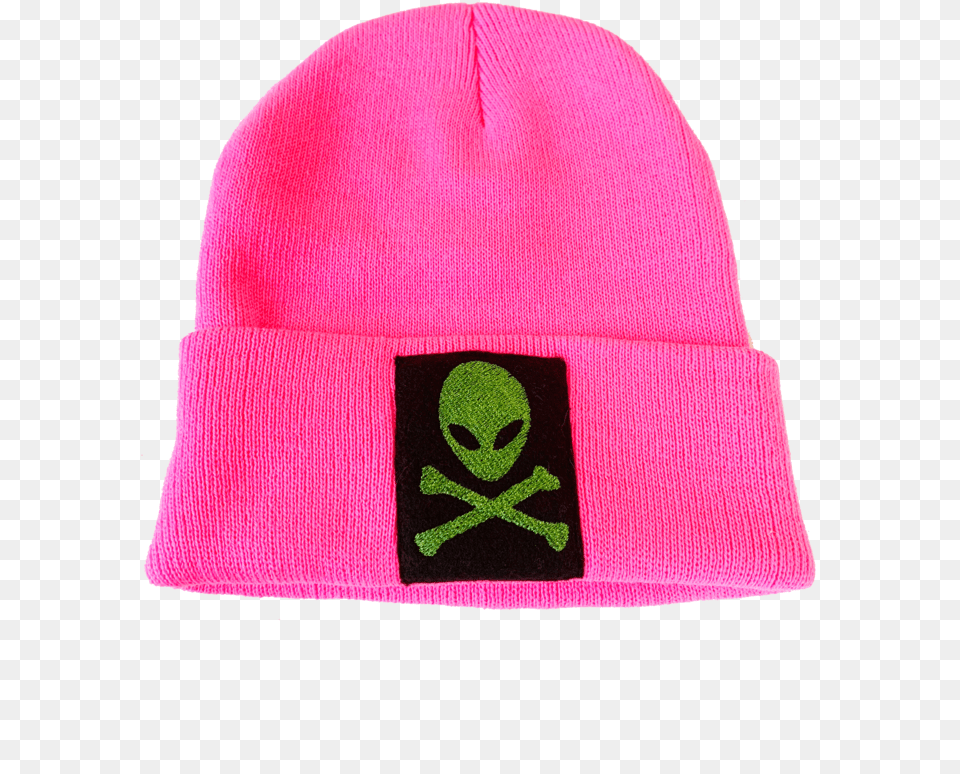 Pink Alien Beanie For Adult, Cap, Clothing, Hat Png Image