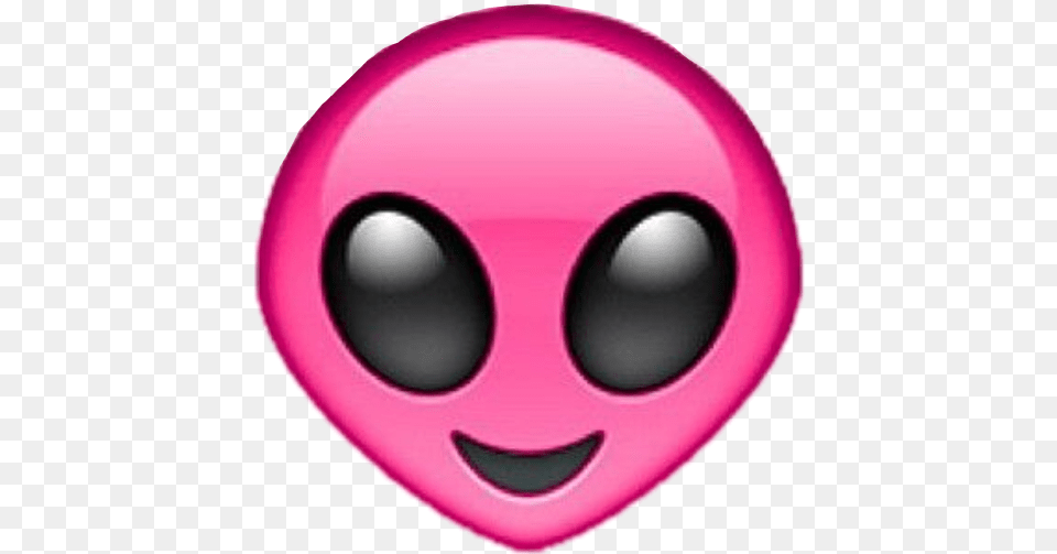 Pink Alien Emoji, Disk Free Png