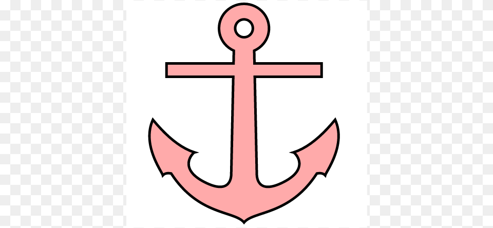 Pink Anchor White Background, Electronics, Hardware, Hook, Cross Free Transparent Png