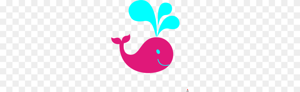 Pink And Aqua Whale Clip Art, Food, Produce Free Png