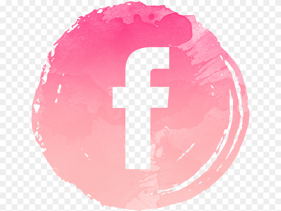 Pink And Black Facebook Icon Rosa Icono Facebook, Cross, Symbol, Text Png