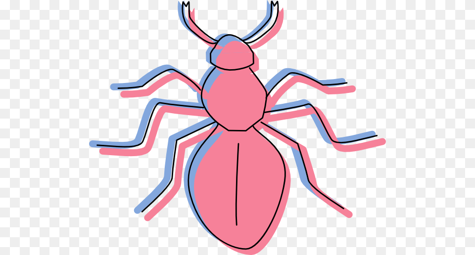 Pink And Blue Ant Silhouette Svg Clip Arts Clip Art, Animal Free Transparent Png