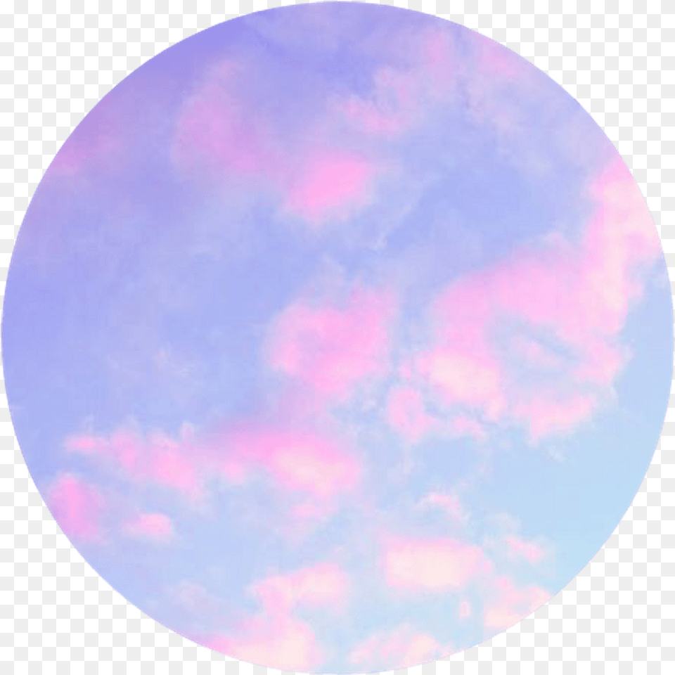Pink And Blue Circle Logo Pastel Pink And Blue Circle, Astronomy, Moon, Nature, Night Png Image