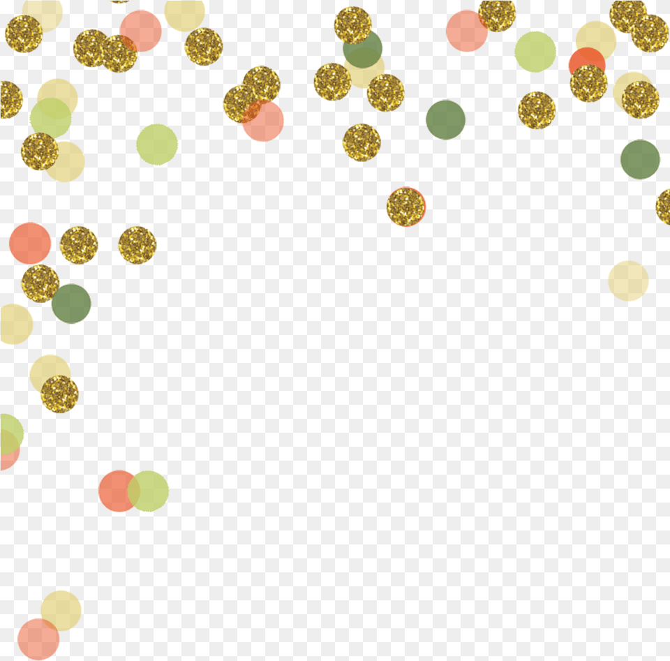 Pink And Gold Dots, Lighting, Confetti, Paper Free Png Download