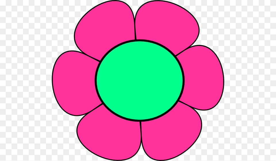 Pink And Green Flower Clip Art At Clker Pink And Green Flower Clipart, Anemone, Plant, Petal, Dahlia Png