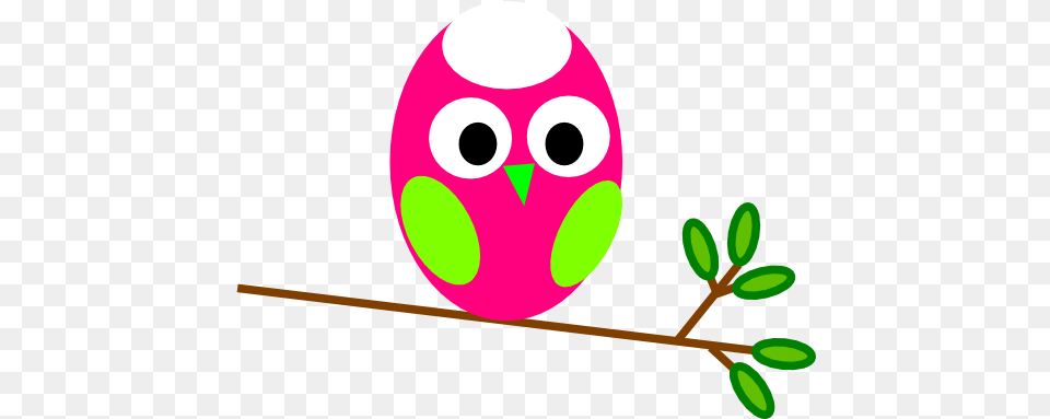 Pink And Green Owl, Easter Egg, Egg, Food Free Png Download