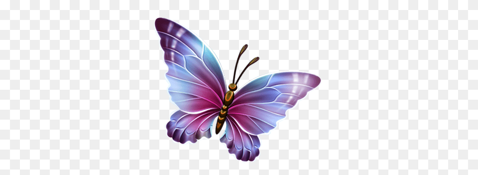 Pink And Purple Butterfly Clipart, Wasp, Animal, Invertebrate, Bee Free Transparent Png