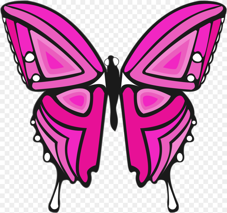 Pink And Purple Butterfly Transparent Cartoons Pink Purple Butterfly, Accessories, Art Free Png Download