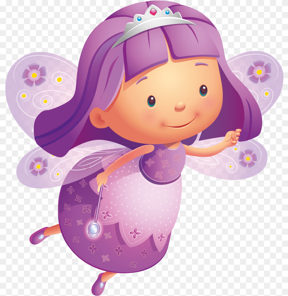 Pink And Purple Fairy, Baby, Person, Toy, Face Png Image