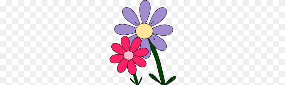 Pink And Purple Flowers Clip Art Image Clip Art Spring, Daisy, Flower, Plant, Petal Free Png Download
