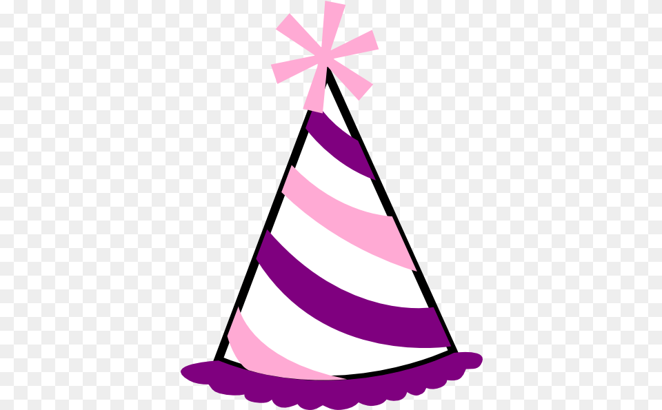 Pink And Purple Party Hat Clip Art Vector Clip Art Birthday Hats, Clothing, Party Hat Free Transparent Png