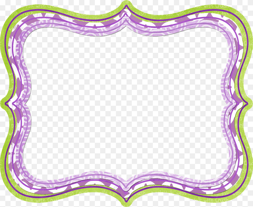 Pink And Purple Polka Dot Border Png