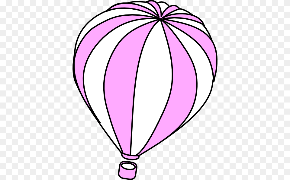 Pink And White Hot Air Balloon Clip Art, Aircraft, Transportation, Vehicle, Hot Air Balloon Free Png Download