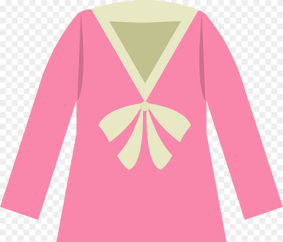 Pink And White Sweater Clipart, Clothing, Long Sleeve, Sleeve, Formal Wear Png