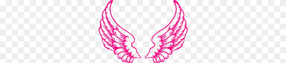 Pink Angel Wings Clip Art, Accessories, Jewelry, Necklace, Earring Free Transparent Png
