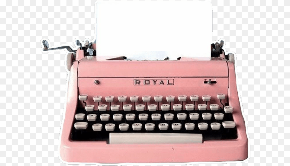 Pink Antique Typewriter Type Writer Pink Aesthetic Vintage, Computer Hardware, Electronics, Hardware, Computer Png Image