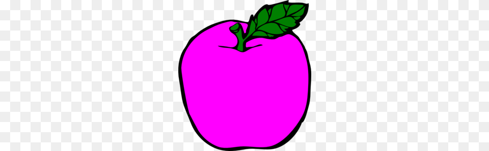 Pink Apple Clipart Great Clipart Silhouette Coloring, Food, Fruit, Plant, Produce Png Image