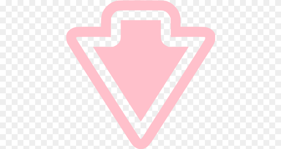 Pink Arrow Down Icon Pink Arrow Icons Pink Arrow Down, Cross, Symbol Free Png Download