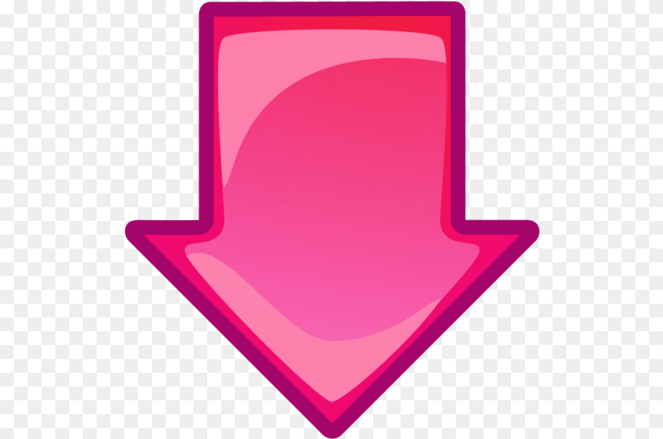 Pink Arrow Down Transparent Blue Arrow Pointing Down, Clothing, Hat Free Png