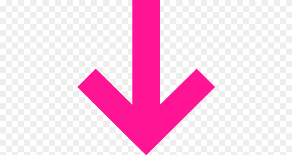 Pink Arrow Download Pink Arrow Pointing Down, Electronics, Hardware, Symbol, Purple Free Png