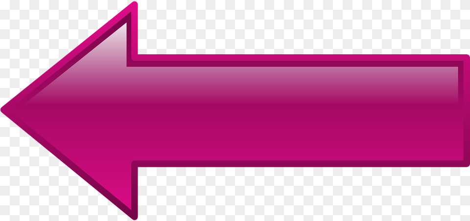 Pink Arrow Pointing Left, Purple Free Transparent Png