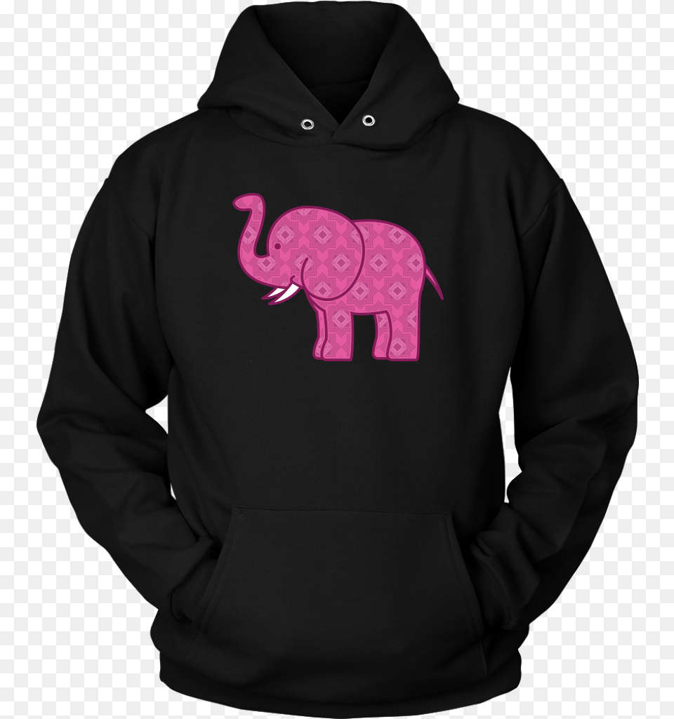 Pink Baby Elephant Hoodie I M A Journalist What39s Your Superpower, Clothing, Knitwear, Sweater, Sweatshirt Free Png Download