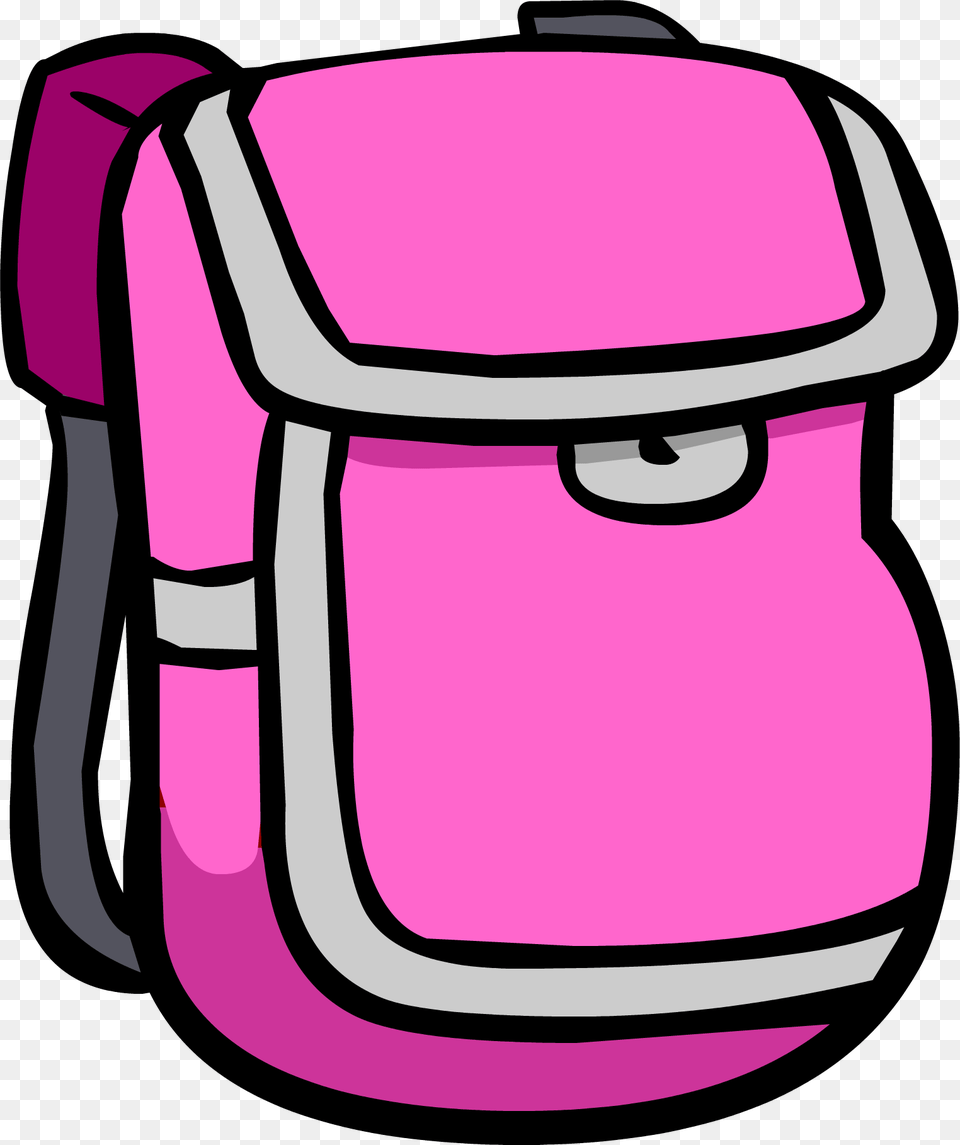 Pink Backpack Clothing Icon Id 314 Mochilas Club Penguin, Bag, Smoke Pipe Free Png