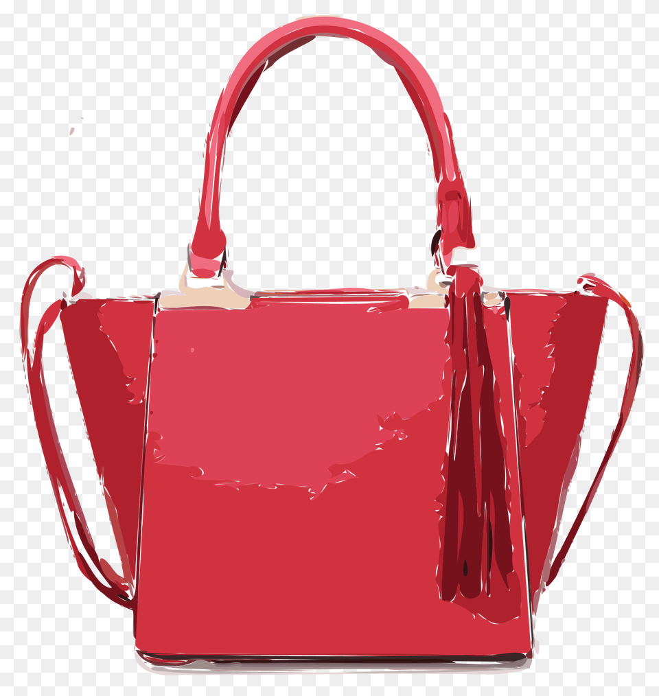 Pink Bag With Tassles Icons, Accessories, Handbag, Purse, Tote Bag Png Image