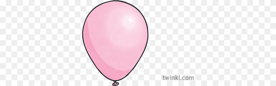 Pink Balloon Illustration Twinkl Balloon, Astronomy, Moon, Nature, Night Png Image