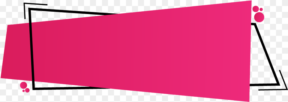 Pink Banner Green Ribbon Banner, Triangle, Blackboard, Text Png