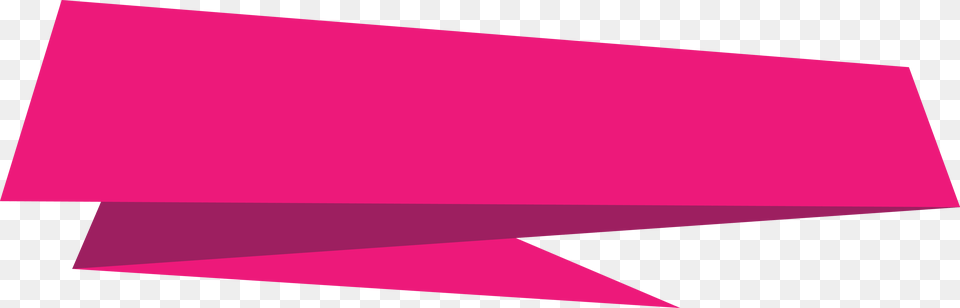 Pink Banner Origami Origami Banner, Paper Png Image