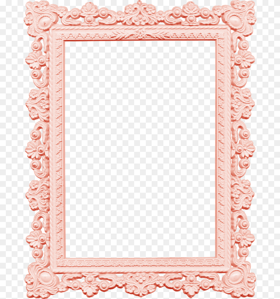 Pink Baroque Frame Certificate Frame Design Photoshop, Mirror Free Png Download