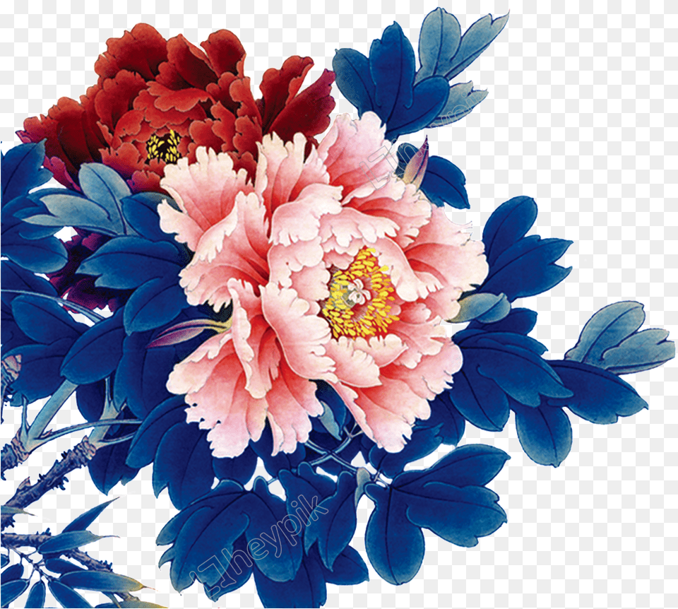 Pink Beautiful Flower Vector Background High Resolution Peony, Art, Plant, Pattern, Graphics Png Image