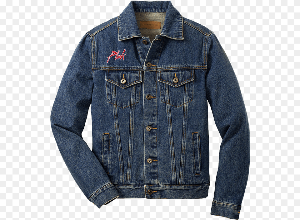 Pink Beautiful Trauma Tour Denim Jacket, Clothing, Coat, Jeans, Pants Png Image