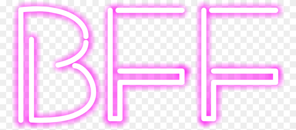 Pink Bff Neon Lilac, Light Png