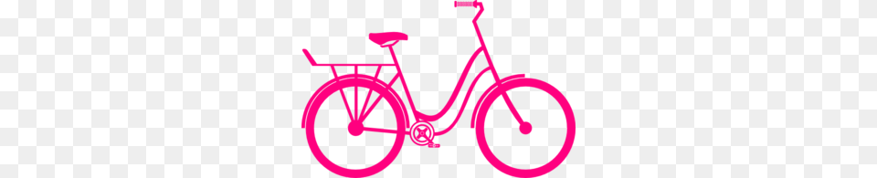 Pink Bike Clip Art, Transportation, Vehicle, Bicycle Free Png