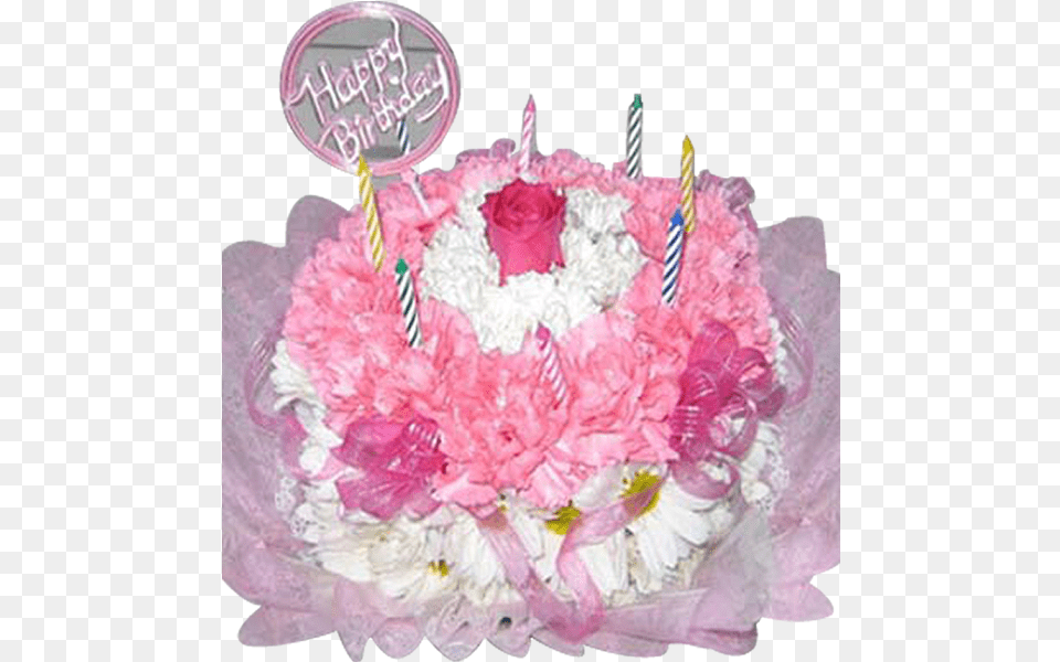 Pink Birthday Cake Cake Decorating, Birthday Cake, Cream, Dessert, Food Free Transparent Png