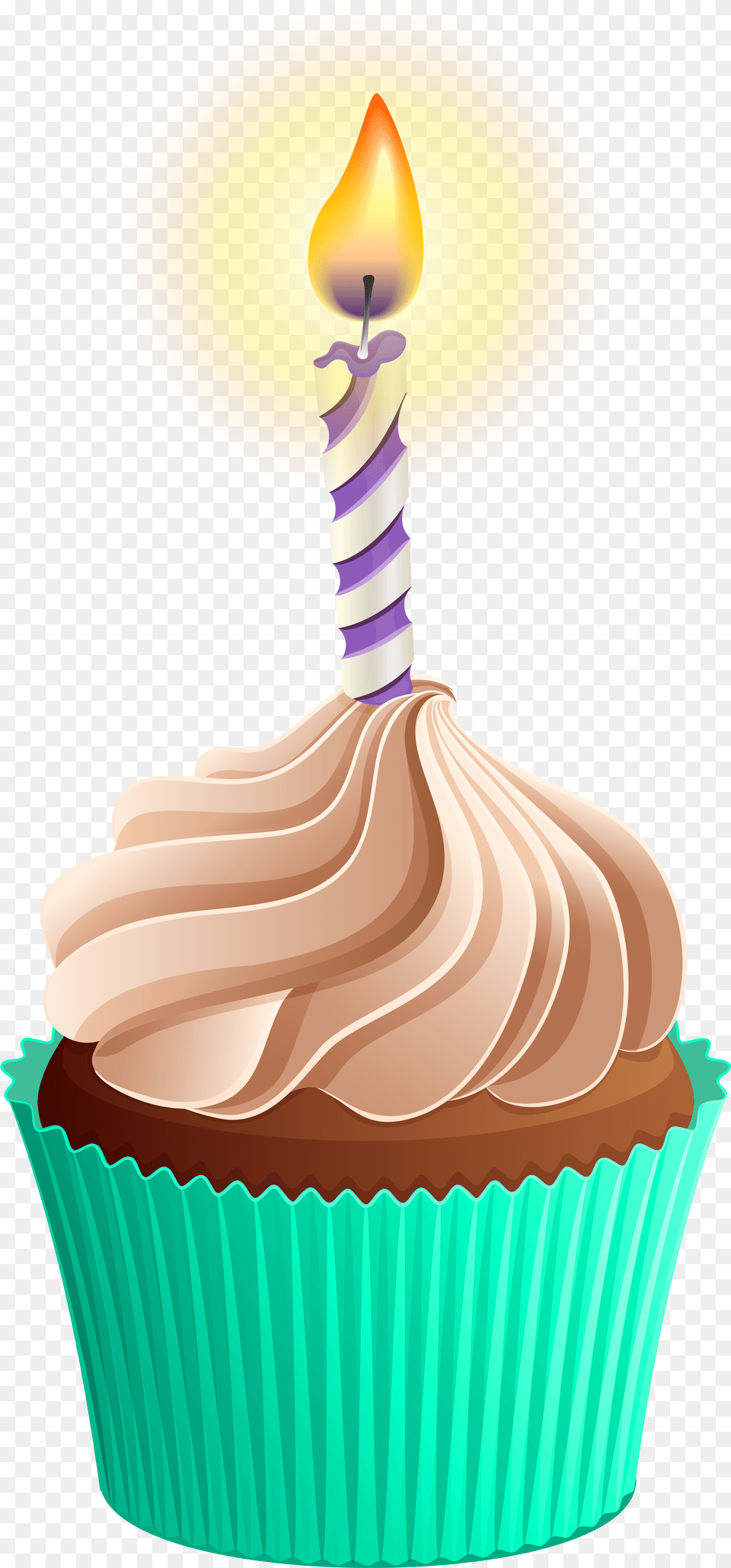 Pink Birthday Cake Transparent U0026 Clipart Download Ywd Birthday Cupcake Transparent Background, Cream, Dessert, Food, Icing Png Image