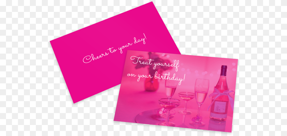 Pink Birthday Card Template Preview Graphic Design, Envelope, Greeting Card, Mail, Glass Free Transparent Png