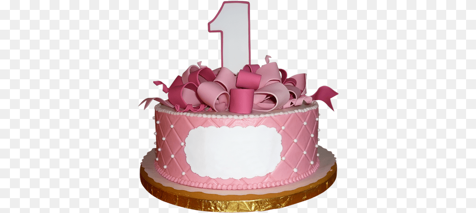 Pink Birthday U0026 Clipart Download Ywd Girls 1st Birthday Small Cake, Birthday Cake, Cream, Dessert, Food Free Transparent Png