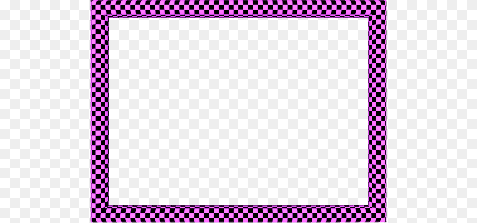 Pink Black Funky Checker Rectangular Powerpoint Border Borders, Home Decor, Purple, Blackboard, Pattern Free Png
