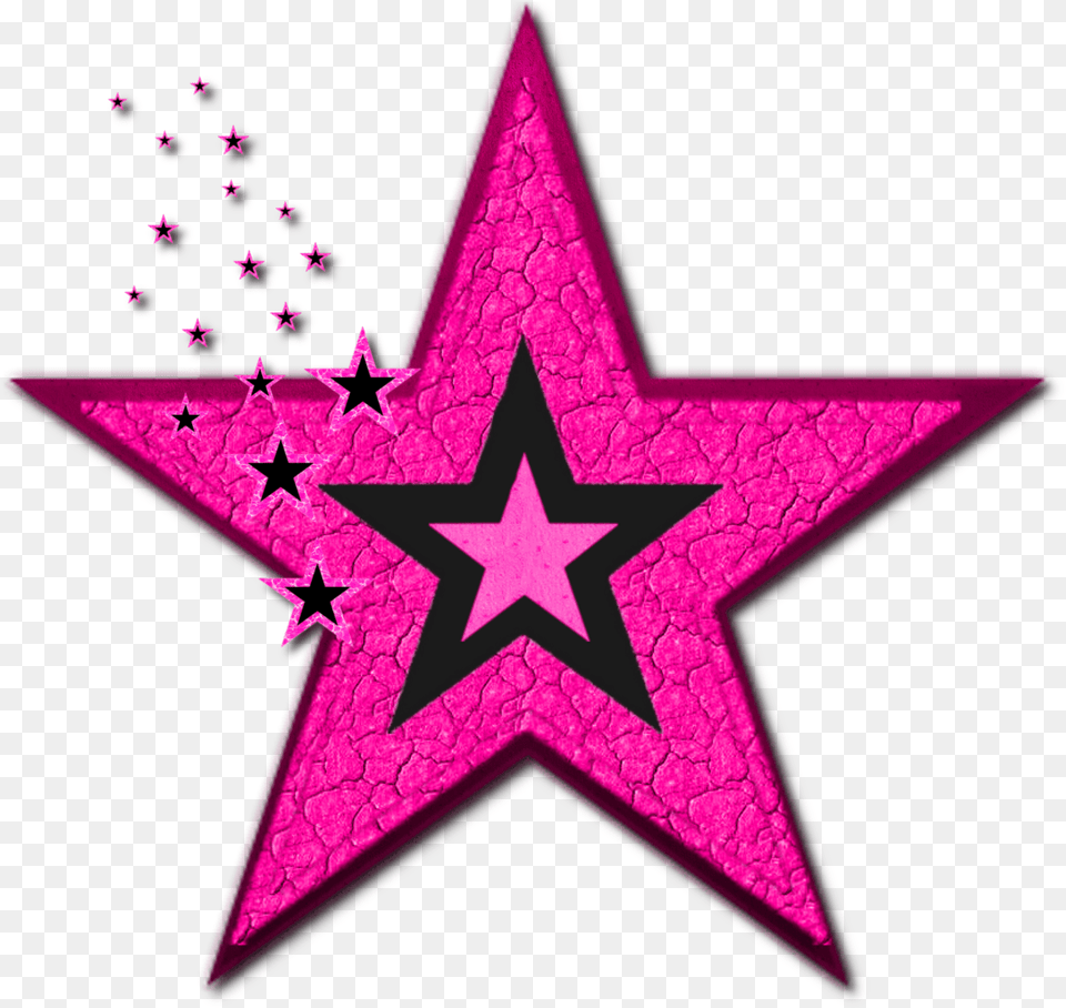 Pink Black Stars U0026 Starspng Transparent Men Star Tattoo Designs, Star Symbol, Symbol Free Png Download