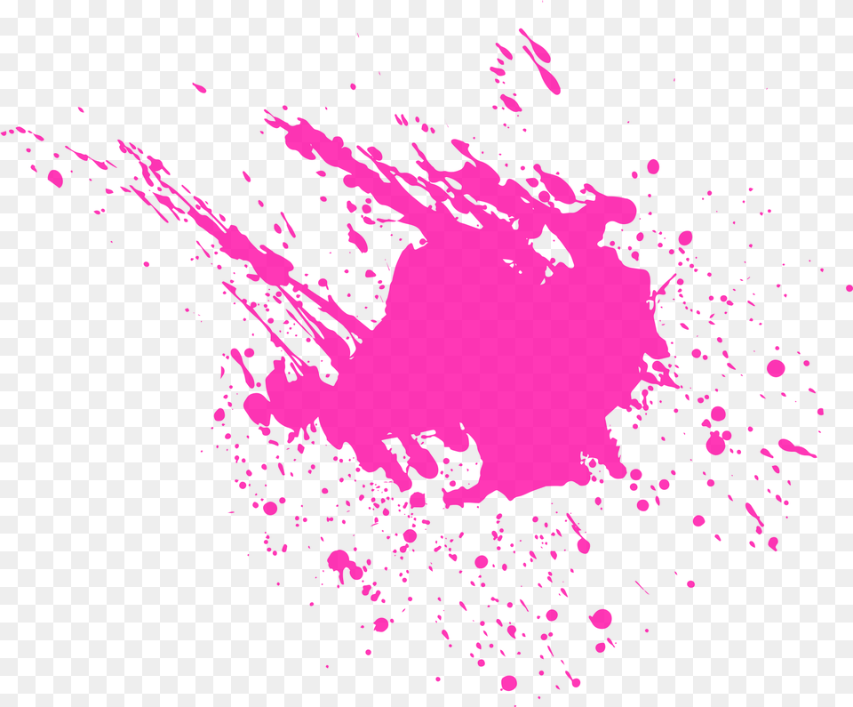 Pink Blood Hd Purple Paint Splatter, Art, Graphics, Stain Free Transparent Png