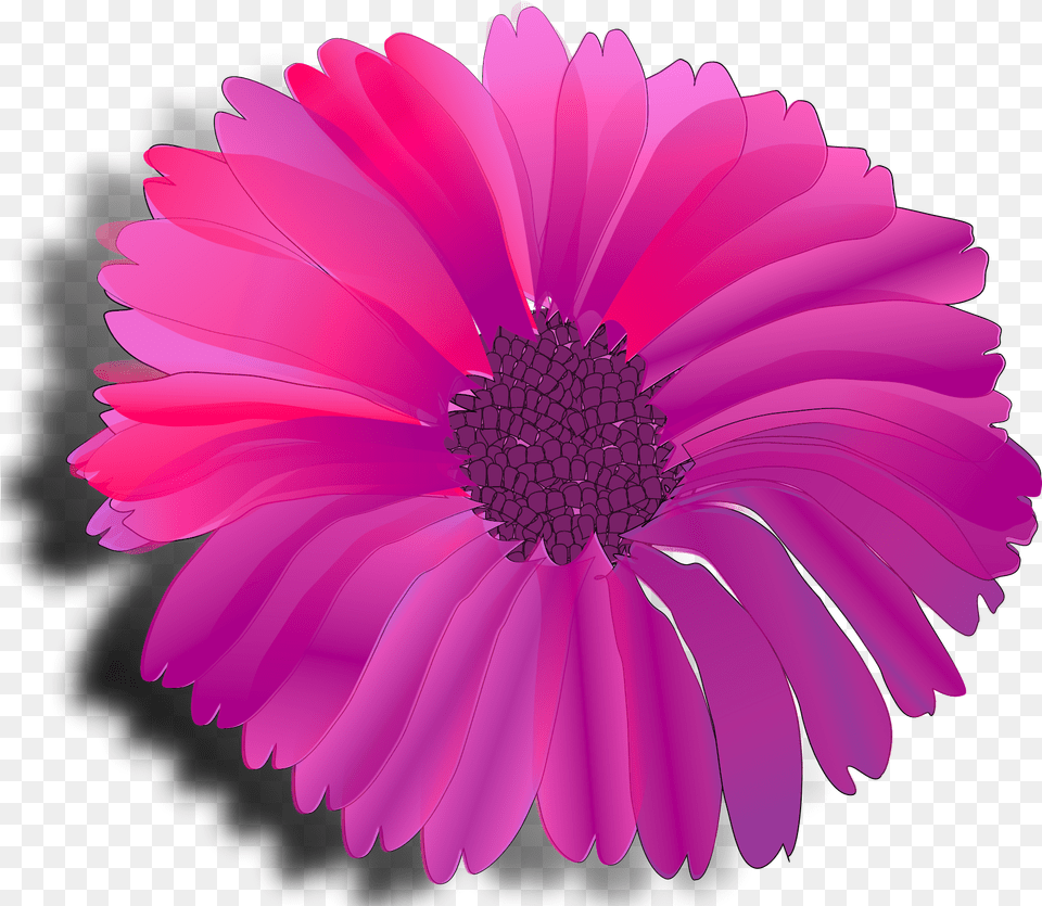 Pink Blue Chevron Svg Clip Art For Pink Flower Clip Art, Dahlia, Daisy, Petal, Plant Free Png Download