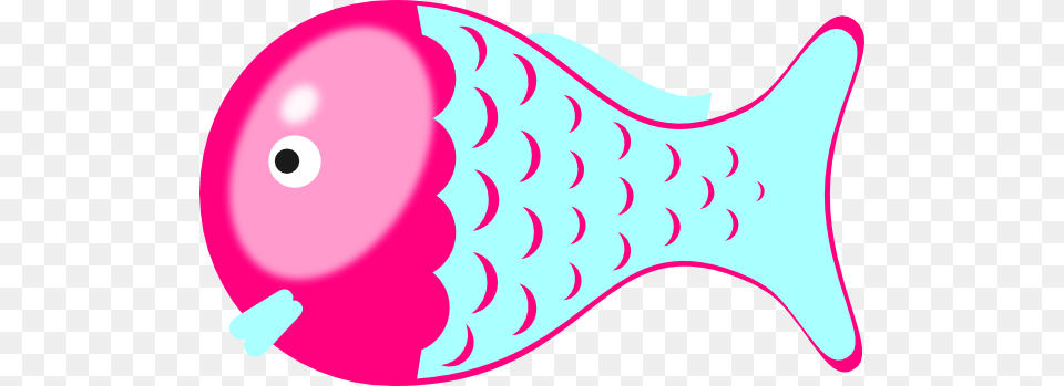 Pink Blue Fish Clip Arts Balloon, Animal, Sea Life Free Png Download