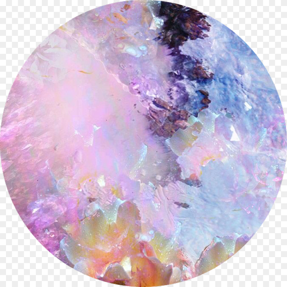 Pink Blue Purple Icon Crystal Circle Freetoedit Backgrounds Crystals, Accessories, Gemstone, Jewelry, Ornament Png