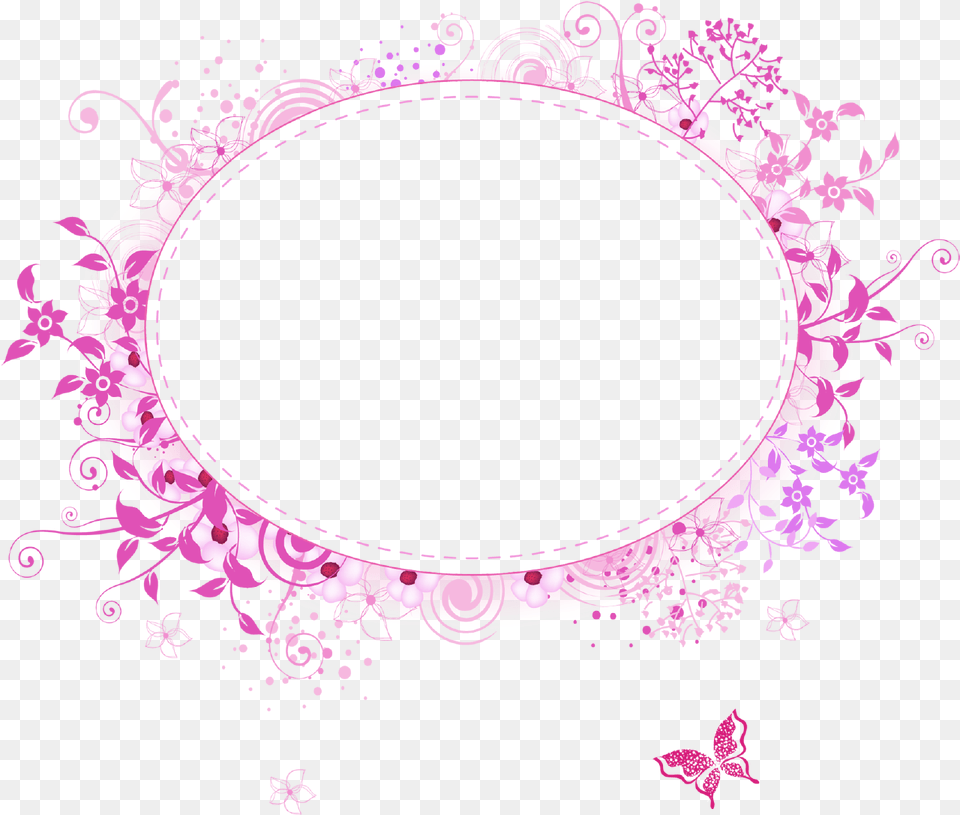 Pink Borders Pink Photo Frame Art, Graphics, Oval, Purple Free Transparent Png